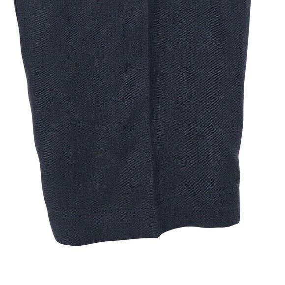 Ulla Johnson Linen Silk Blend Paperbag Dress Pants Dark Blue 6 - Picture 3 of 6